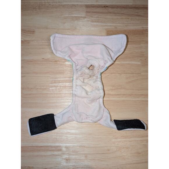 Animal Print Washable Dog Diaper w/ Waterproof Liner & Soft Velour Lining SZ M - Picture 4 of 5